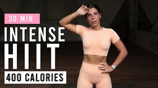 30 Min Intense HIIT Workout For Fat Burn & Cardio | Burn 400 Calories | At Home, No Equipment