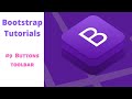Bootstrap Tutorials Part 9 Button Toolbar