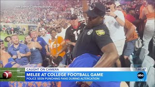 Video shows police punching fans during altercation at Florida-Georgia football game