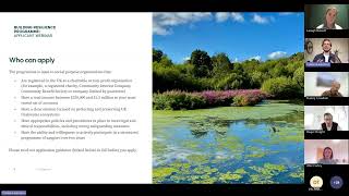 Building Resilience Programme - Applicant Webinar
