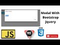how to make modal popup using bootstrap and jquery