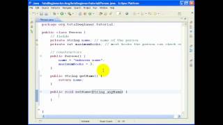 Eclipse and Java for Total Beginners - Lesson 2