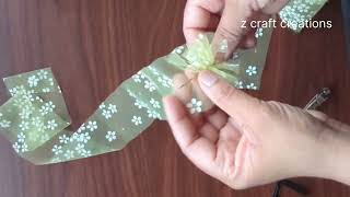 DIY- 4 types of easy hair accessories| reuse of dupatta @zcraftcreations