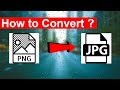 How to convert PNG image into JPEG or JPG image file.