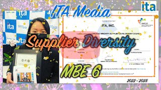 Supplier Diversity MBE 6 🏵📰✨NMSDC Chicago MSDC 〔ITA Media〕シカゴのサプライヤーダイバシティチーム マイノリティ認定更新