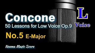 Concone, 50 Lessons for Low Voice Op.9 No.5