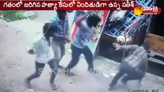 Unknown Persons Attack With Knives On Rowdy Sheeter in Kakinada | CCTV Footage