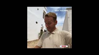 Jonnie Irwin was diagnosed with cancer in Italy in 2020 . The video shows him in a villa in Ostuni