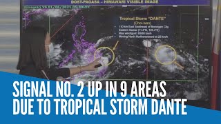 Signal No. 2 up in 9 areas due to Tropical Storm Dante