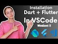 How to Setup Flutter in Visual Studio Code on Windows 11 | Dart Flutter VS Code | Step by Step Guide