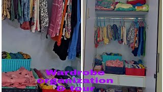 My wardrobe tour \u0026 organization || अलमारी में सही तरीके से सामान रखने के तरीके||