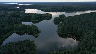 Zalew Koronowski, lake. Chasing the Sun: Biking \u0026 Droning (Poland)