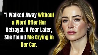 I Walked Away Without a Word After Her Betrayal. A Year Later, She Found Me Crying in Her Car.