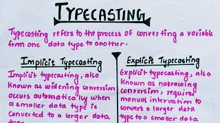 Type casting in Java | typecasting | (Hindi) | lec-9 | @TheCodeBeat