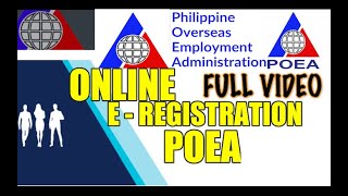 How to Get  E - REGISTRATION - POEA Through Online for SEAFARERS \u0026 OFW’s  I Full Video Tutorial