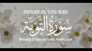 Surah At-Tawbah Quran Recitation | Beautiful & Clear Arabic Text