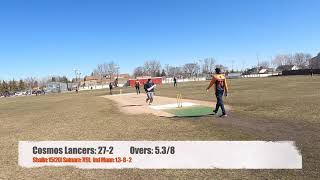 Cricket in Winnipeg - Winnipeg Shooters VS Cosmos Lancers - Cosco ball cricket - Manitoba Canada