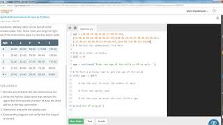 COP1000 Using Multidimensional Arrays in Python