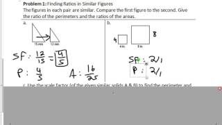 10.4 Areas \u0026 Perimeters of Similar Polygons