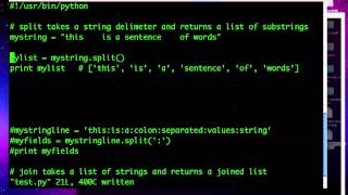 Python 15: Split and Join