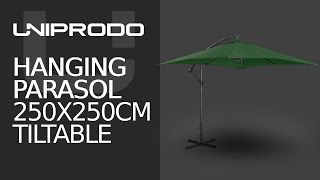 Hanging Parasol UNIPRODO | Product presentation