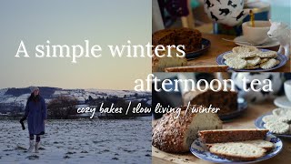 A winters afternoon tea -  cozy home bakes | slow living | Winter |