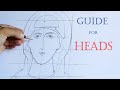 Iconography Drawing: How to draw a head correctly