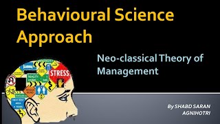 Behavioral Science Approach of Management | Neo-Classical Theory of  Management | UGC NET Commerce