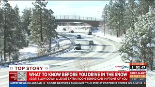 What to know before driving in the snow to visit Flagstaff