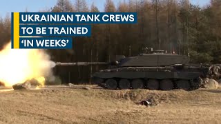 Ukraine’s training on Challenger 2s 'probably to take up to six weeks'
