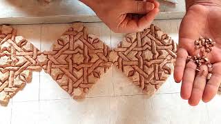 How to make  a   beautiful plate of zellig moroccan