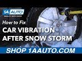 How to Fix Car Vibration After a Snowstorm