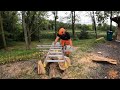 Cutting a Stunning Silver Maple Log with my Chainsaw Mill!