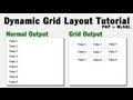 Dynamic Grid Output Programming Tutorial Using PHP + MySQL Array Data