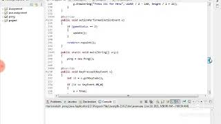 Semester project PONG game in java 18253