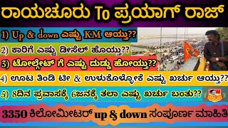 #raichur To #prayagraj #kumbhmela  #2025  #ರಾಯಚೂರು  To #ಪ್ರಯಾಗ್ ರಾಜ್ ಗೆ #ಪ್ರಯಾಣ  2025 ಶಾಹಿ ಸ್ನಾನ