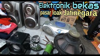 Lapak elektronik bekas dekat jembatan pasar loak Jatinegara