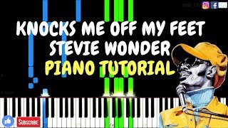 Knocks Me Off My Feet - Stevie Wonder / Transcribed Piano Tutorial / Sheetmusic / Midi