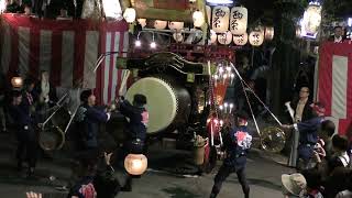 2024年　くわな石取祭　試楽　第十組　立坂神社参拝　西榮町