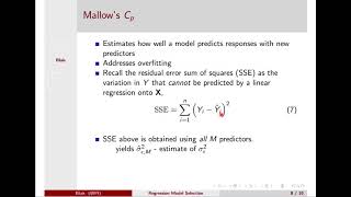 Regression Model Selection