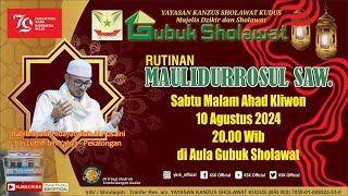 RUTINAN MAULIDURROSUL SAW SABTU MALAM AHAD KLIWON