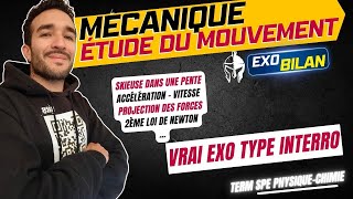 [TERM SPÉ PHYSIQUE] DESCRIPTION SYSTEME MOUVEMENT / EXO INTERRO 🐱‍👤🎯 SKIEUSE PENTE ACCELERATION ETC.