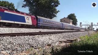 Trains at Thessaly , Trikala and Larissa Greece-2010