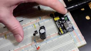 J310 JFET transistor prototype sample and hold circuit