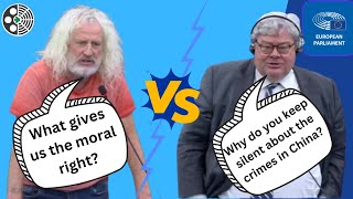 Heated exchange between MEP Mick Wallace and German MEP Reinhard Bütikofer-  speech from 22 Nov