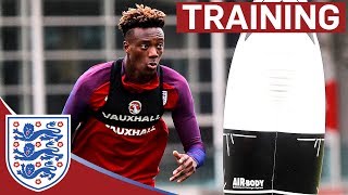 Shooting Drills with Rashford, Vardy and Abraham Vs Joe Hart | Inside Training