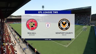 FIFA 22 | Walsall vs Newport County - EFL League Two | Gameplay