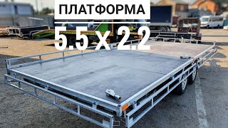 Причіп платформа для перевезення пасіки 5.5×2.2 / Лафет, прицеп для пасеки