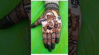 easy ganesha mehandi design 😘🌸#ganesh #mehndi #ganpati #henna #shortfeed #shorts