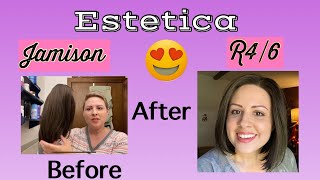 Wig Review Estetica Jamison R4/6 Dark Brown Bob Hairstyle